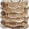 Light & Living theelichthouder glas wadley 9.5x9.5cm donkerbruin