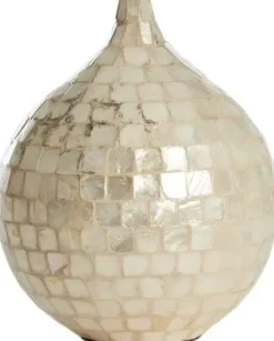Light & Living vaas bamboe elorza 22x25cm crème