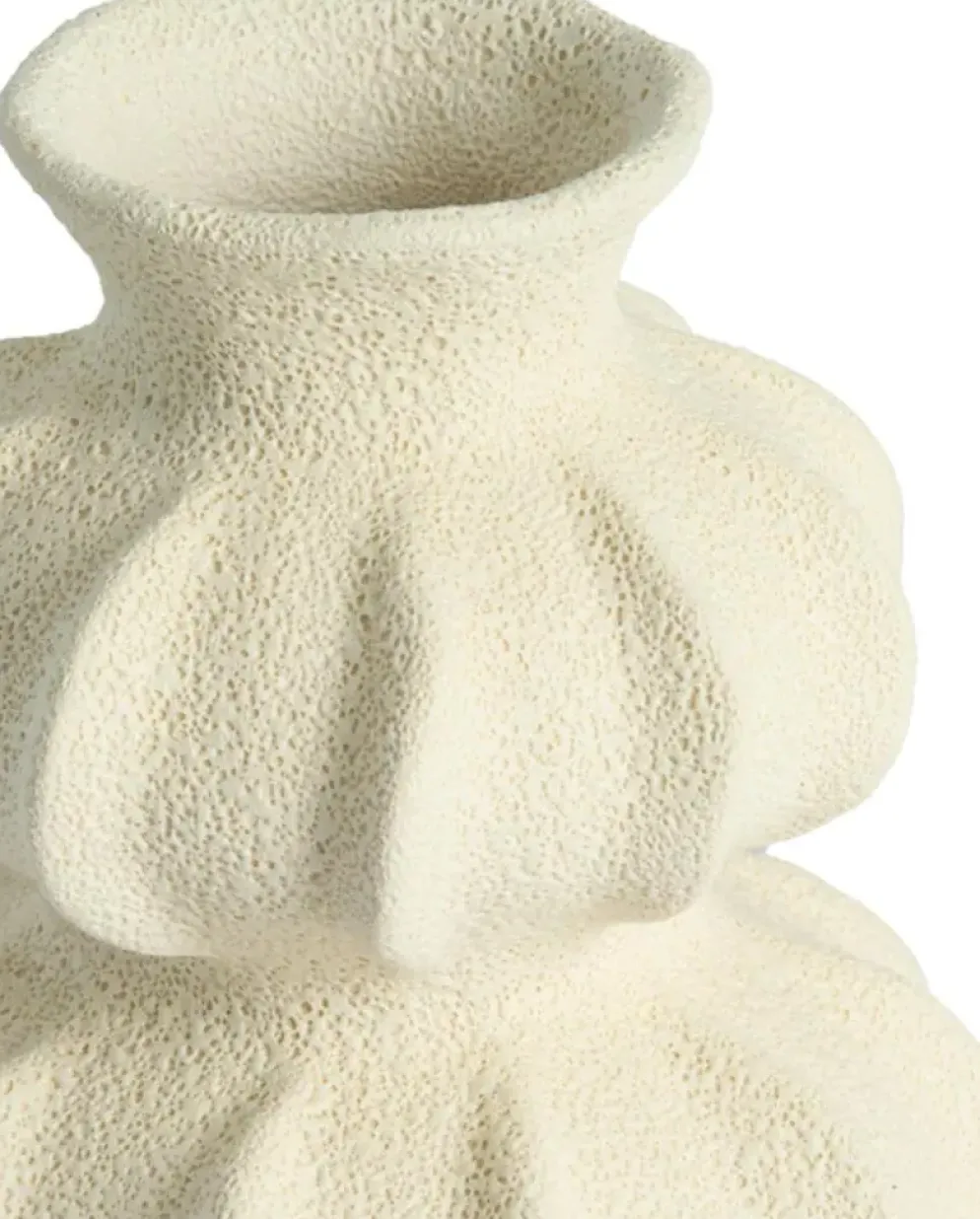 Light & Living vaas keramiek spotorno 18.5x18.5x24.5cm wit