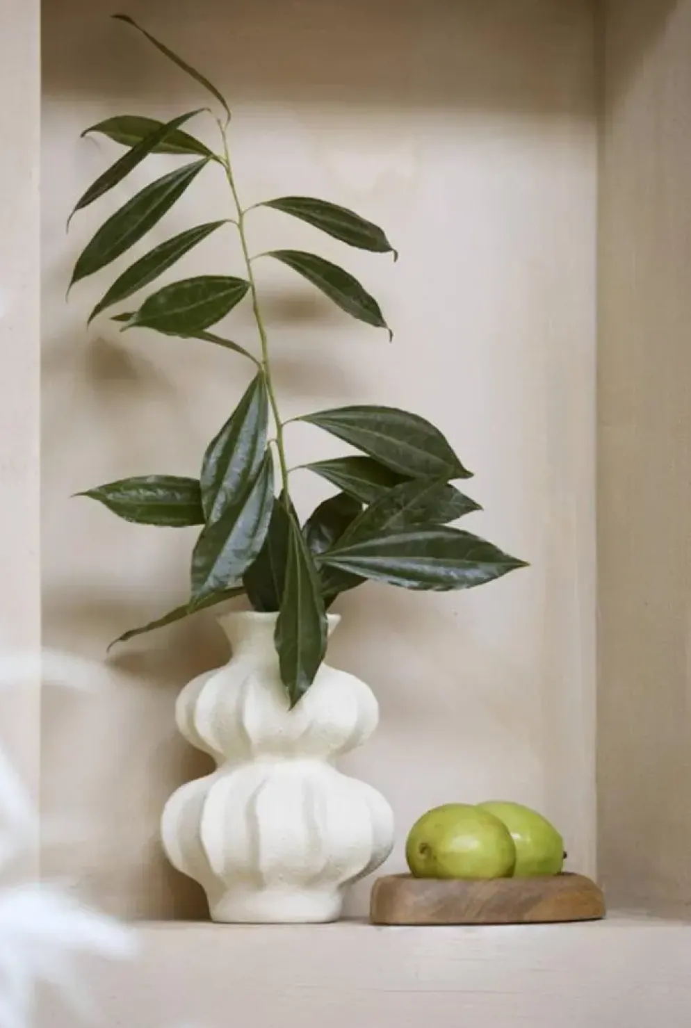 Light & Living vaas keramiek spotorno 18.5x18.5x24.5cm wit