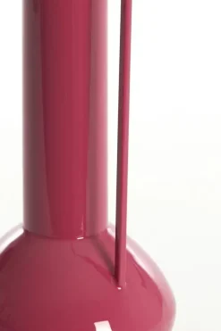 Light & Living vaas metaal panzano 12x38cm roze