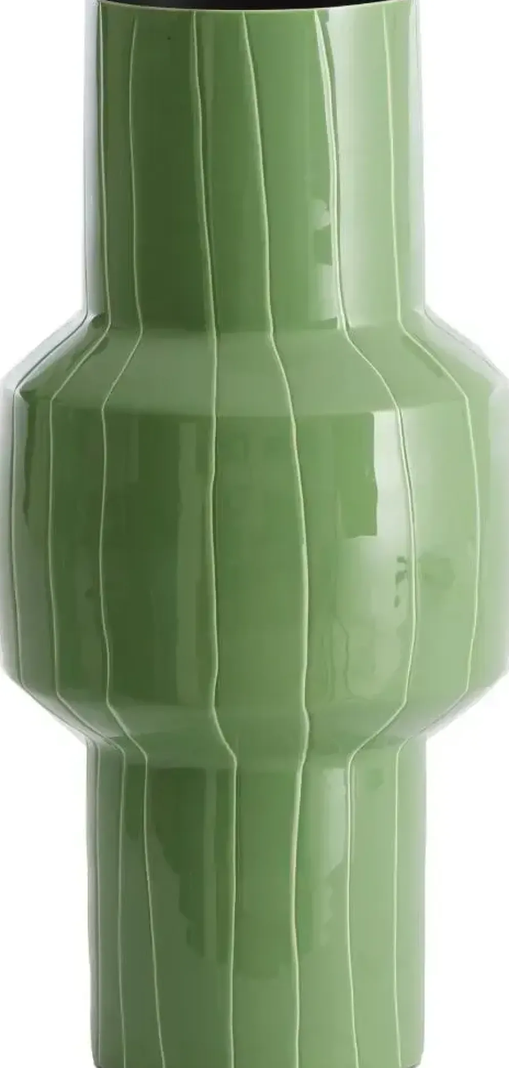 Light & Living vaas metaal senuma 16x33cm mint groen