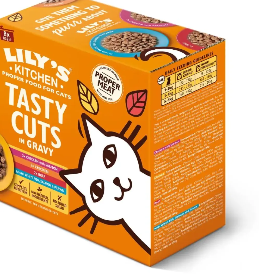Lily's Kitchen Kipstukjes in Saus Kattenvoer 85gr