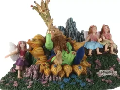 Luville Efteling Oberon met elfjes 17.5x12.5x11.5 cm