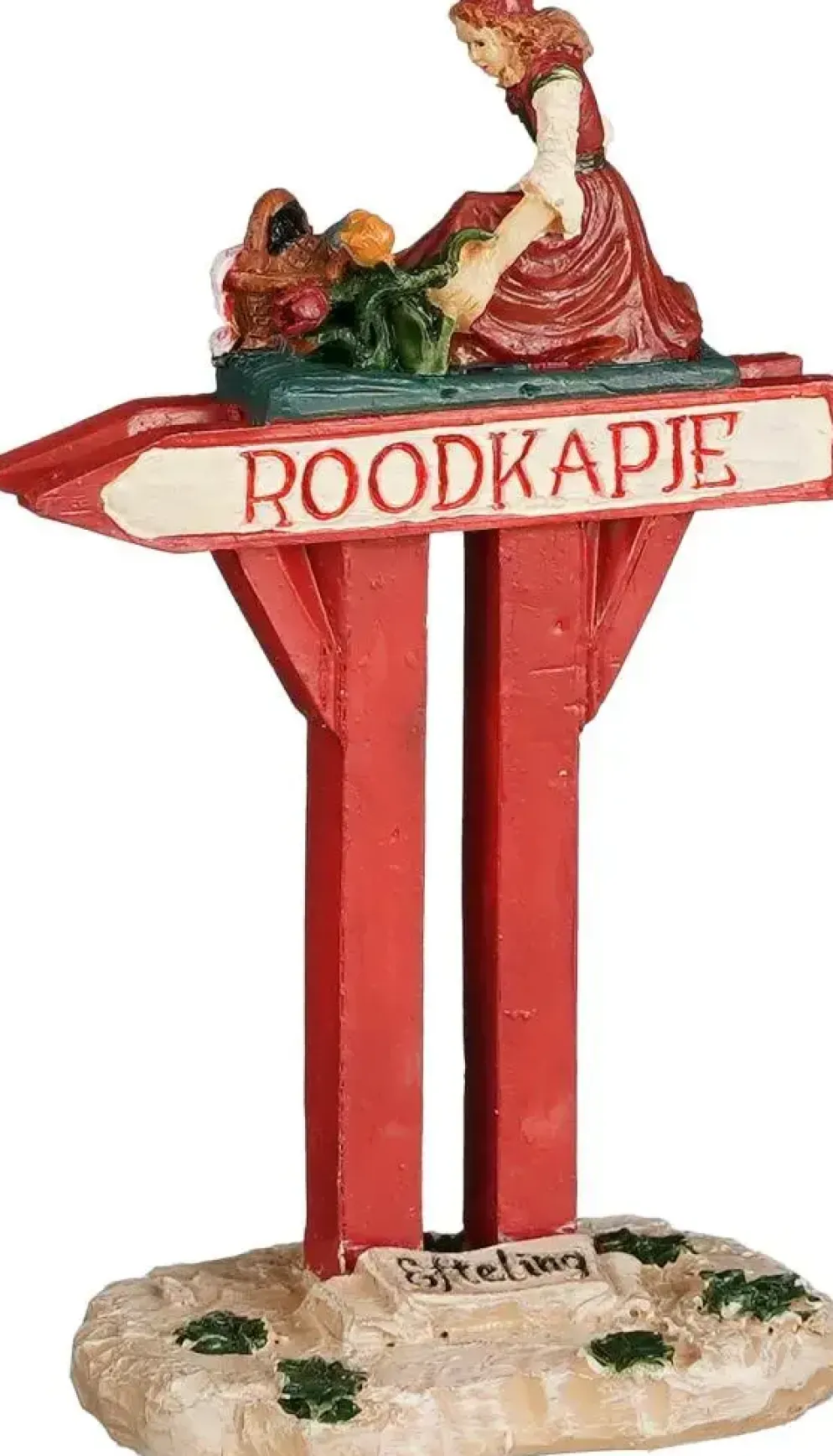 Luville Efteling Roodkapje wegwijzer 4.8x3x8 cm