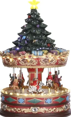 Luville General Carousel with Christmas tree on top adapter included