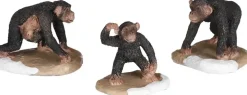 Luville General Chimpanzee family 3 stuks