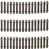 Luville General Fence brown lighted 3 pieces