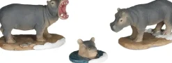 Luville General Hippopotamus family 3 stuks