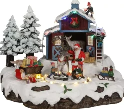 Luville General Village Santa with deer adapter included