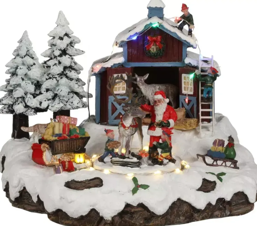 Luville General Village Santa with deer adapter included