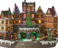 Luville General Village scenery with christmas tree adapter included