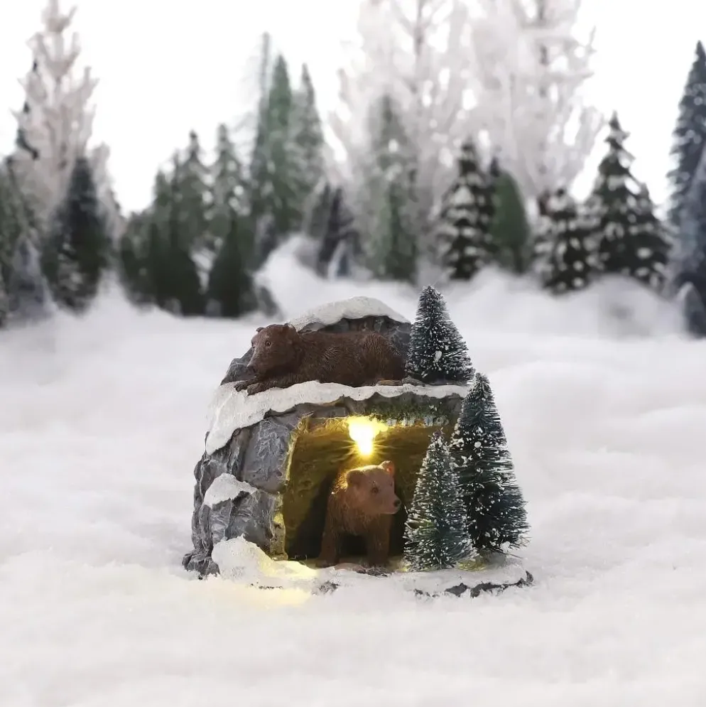 Luville Schneewald Bear cave white