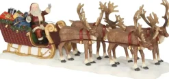 Luville Schneewald Santa reindeer sledge