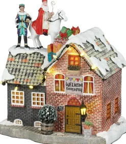 Luville Sinterklaas on roof battery operated