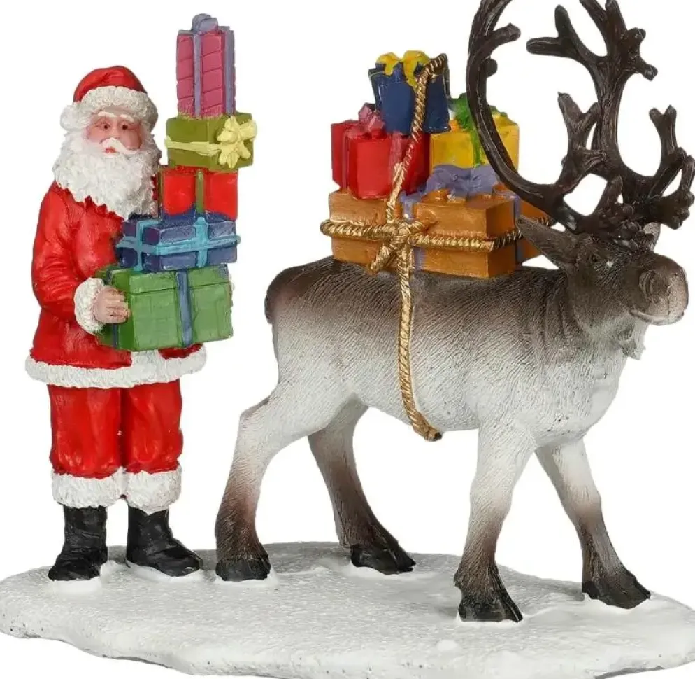 Luville Sledgeholm Santa and deer moving presents