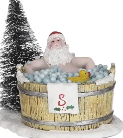 Luville Sledgeholm Santa in hot tub