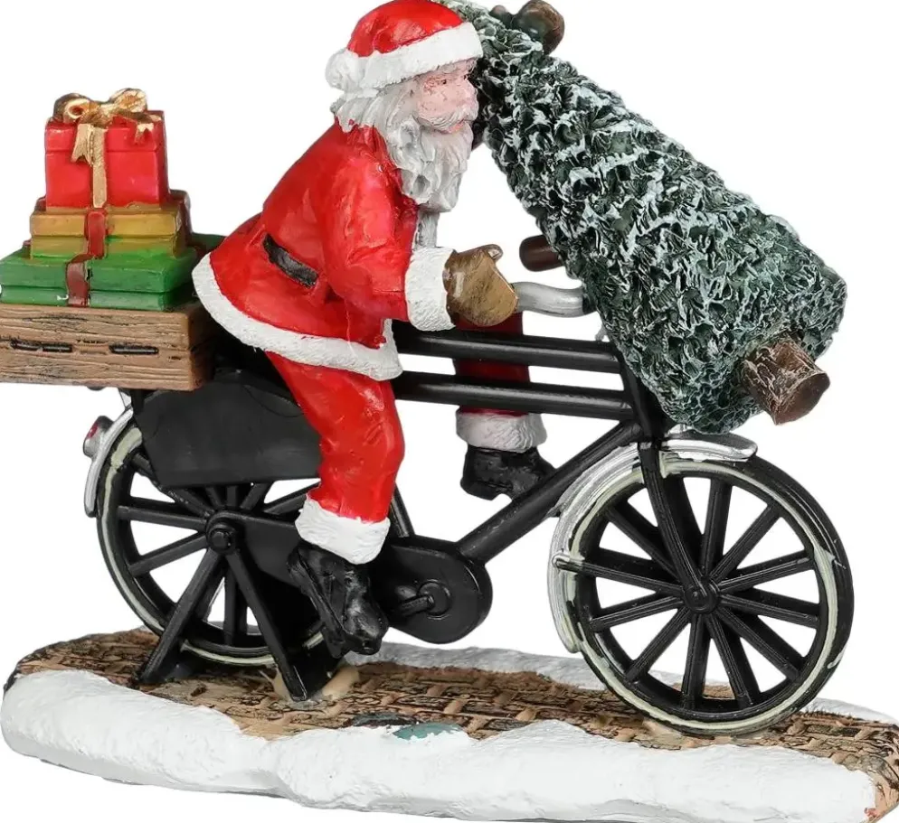 Luville Sledgeholm Santa on bicycle