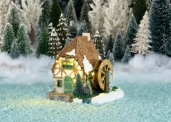 Luville Ville de Reidy Water wheel house battery operated