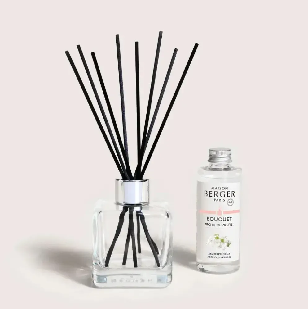Maison Berger Paris parfumverspreider cube precious jasmine 100 ml