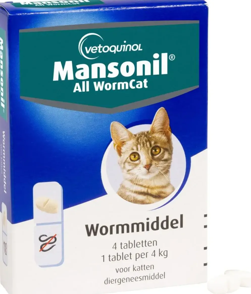 Mansonil All Worm Cat – Ontwormingstabletten voor Katten – 4 stuks