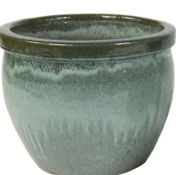 Mcollections bloempot delta geglazuurd 38x31 cm mos