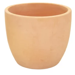 Mcollections Bloempot Egg – Ø31 × H27 cm – Clayfibre – Whitewash