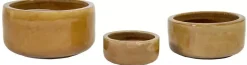 Mcollections Bloempot Geglazuurd – 31 x 15 cm – Honingkleur