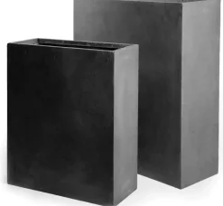 Mcollections Terrasafscheiding Plantenbak Utah – 80 x 30 x 92 cm – Clayfibre – Loodkleur