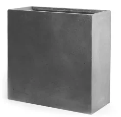Mcollections Terrasafscheiding Plantenbak – 80 x 30 x 92 cm – Clayfibre – Grijs