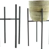 Metal stand black 21x21h35cm