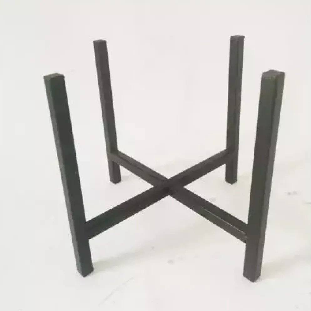 Metal stand black 36x36h75cm