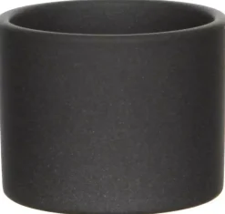 Mica Decorations bloempot Era rond 12x10cm donkergrijs