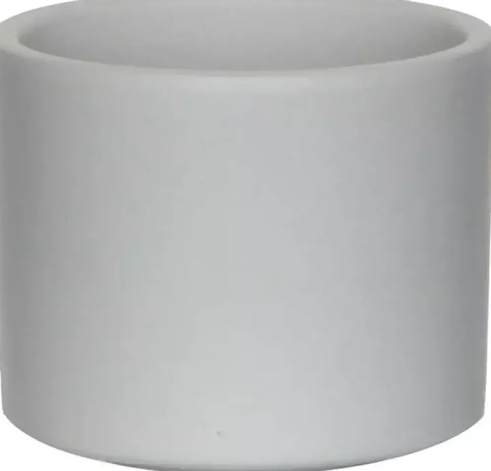 Mica Decorations bloempot Era rond 10x9cm lichtgrijs