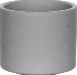 Mica Decorations bloempot Era rond 10x8.5cm grijs mat