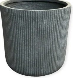 Mica Decorations bloempot nuovo keramiek 37x36cm grijs