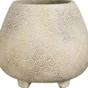 Mica Decorations bloempot quentin keramiek 31x27.5cm crème