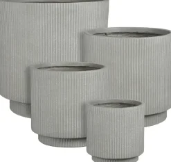 Mica Decorations bloempot Quito 45x45cm grijs