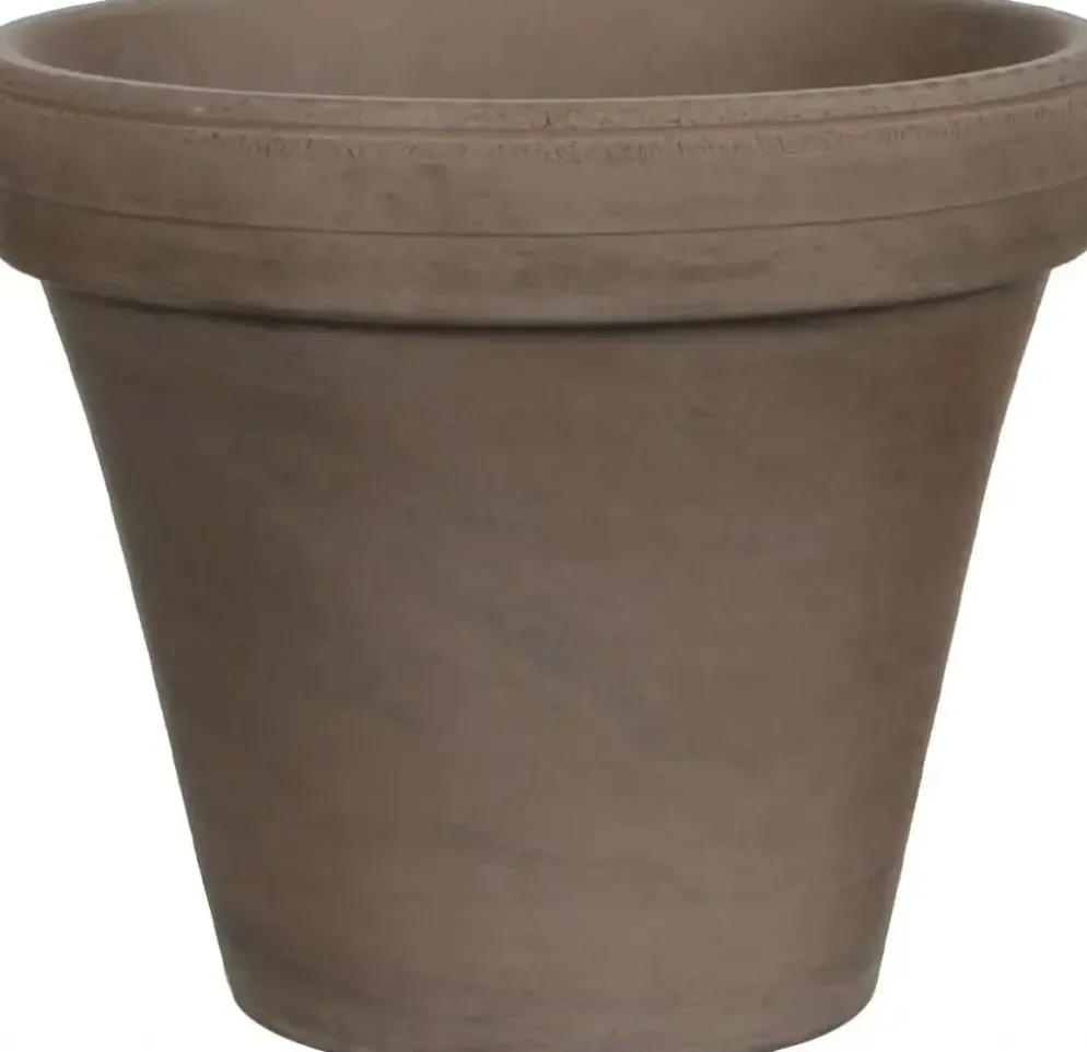 Mica Decorations bloempot Stan 22x19 cm grijs basalt