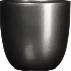 Mica Decorations bloempot Tusca rond 12x11 cm antraciet