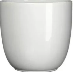 Mica Decorations bloempot Tusca rond 14,5x14 cm wit