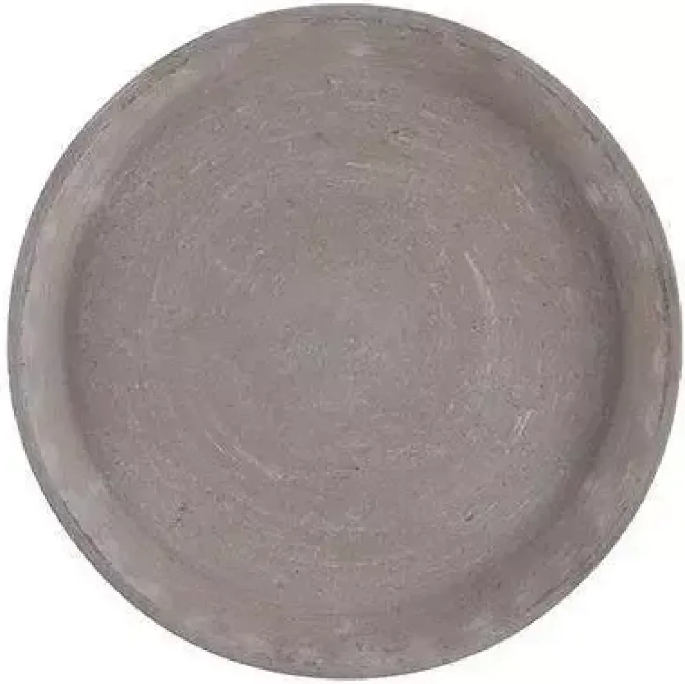 Mica Decorations bord Stan d24h3cm grijs