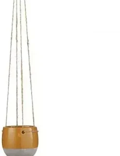 Mica Decorations Hangpot resa 10x8.5 cm oranje