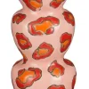 Mica Decorations kandelaar keramiek zarah 10x27cm licht roze