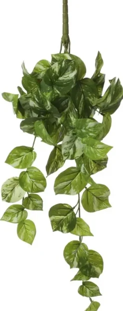 Mica Decorations kunst hangplant pothos 58cm groen