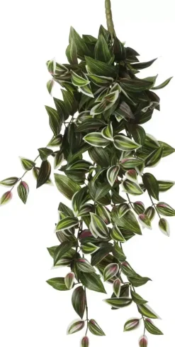 Mica Decorations kunst hangplant tradescantia 54cm groen