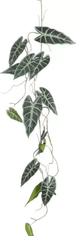 Mica Decorations kunst hangplant alocasia 115cm groen