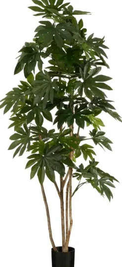 Mica Decorations kunstplant vingerplant 215cm groen