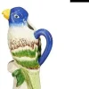 Mica Decorations vaas dolomiet paapegaai 12x9x23.5cm blauw