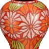 Mica Decorations vaas keramiek isabelle 28x28cm donker roze